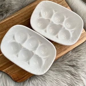 Ceramic Half Dozen Egg Tray Set